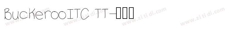 BuckerooITC TT字体转换